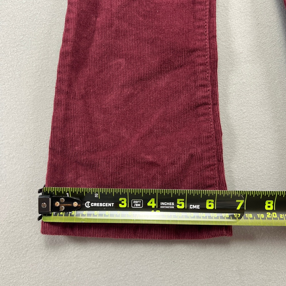 Okie Dokie Corduroy Pull On Flare Pants Girls 4T French Burgundy Cotton Stretch - Picture 5 of 10